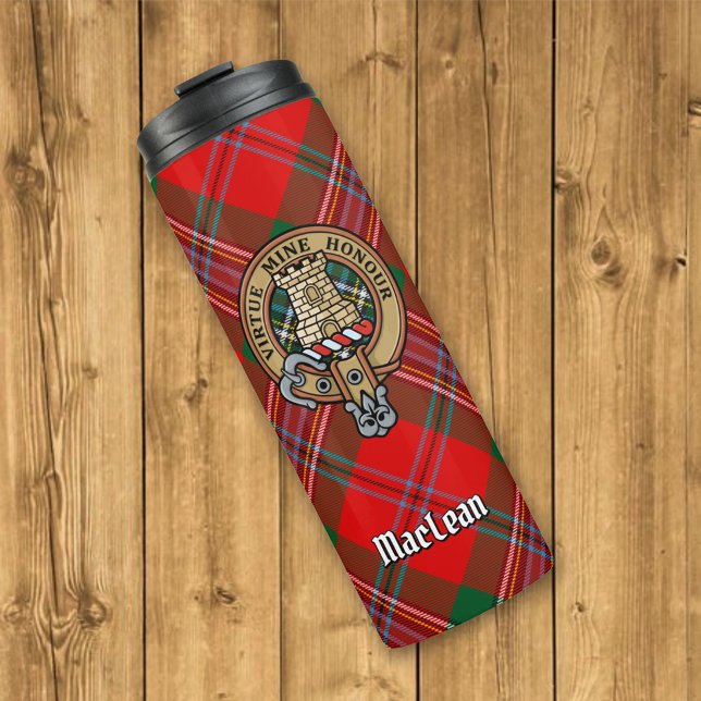 Termo Clan MacLean Escudo sobre Tartán (Subido por el creador)