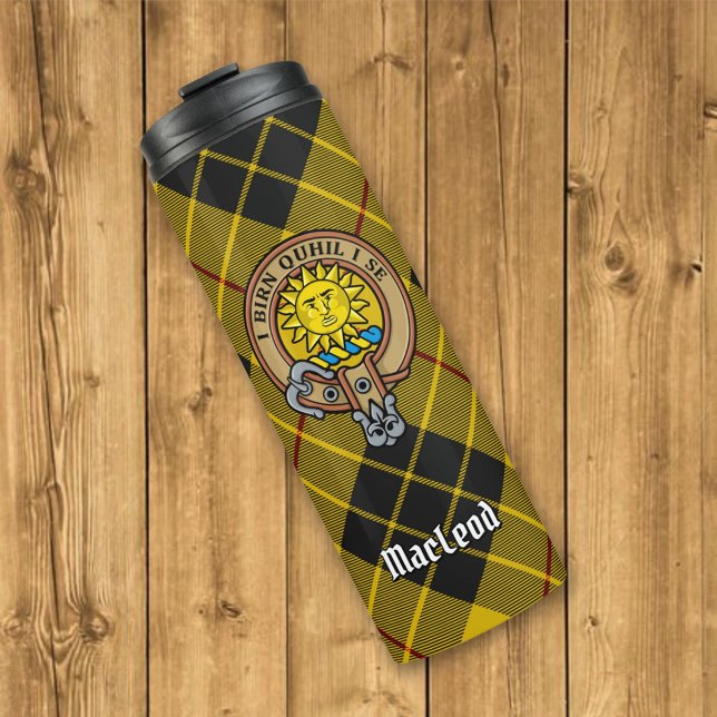 Termo Clan MacLeod de Lewis Escudo sobre Tartán (Subido por el creador)