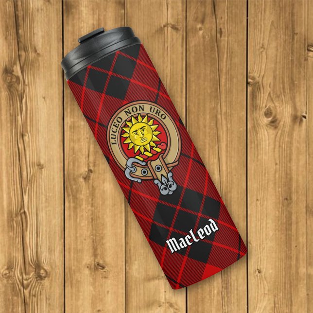 Termo Clan MacLeod de Raasay Escudo sobre Tartán (Subido por el creador)