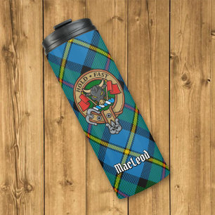Termo Clan MacLeod Escudo sobre la caza de tartán