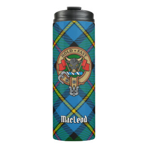 Termo Clan MacLeod Escudo sobre la caza de tartán