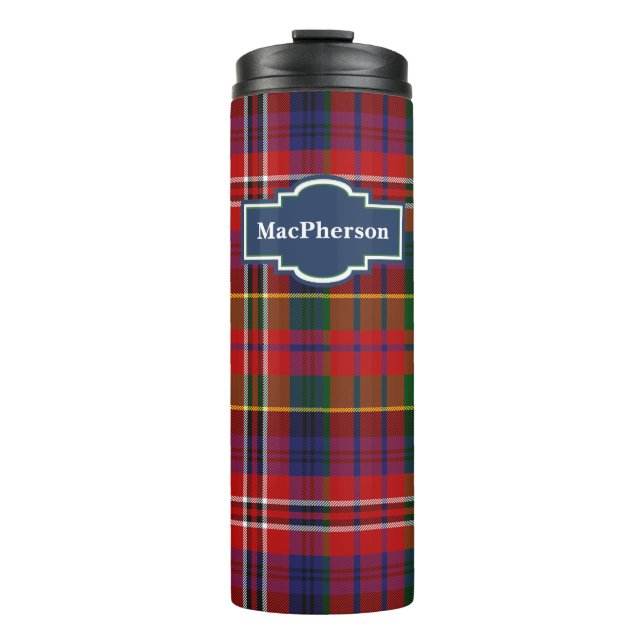Termo Clan MacPherson Plaid Personalizado Thermal Tumble (Anverso)