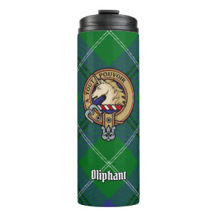 Termo Clan Oliphant Escudo sobre Tartán