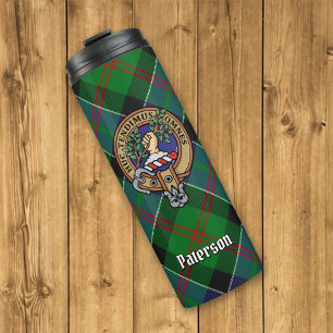Termo Clan Paterson Escudo sobre Tartán