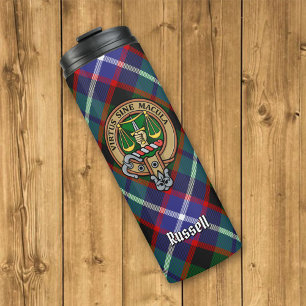 Termo Clan Russell Cresta sobre Tartán