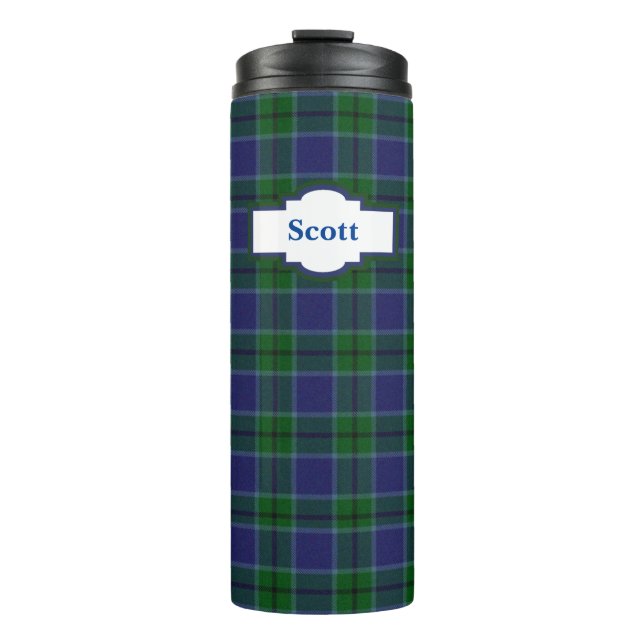 Termo Clan Scott Plaid Personalizado Thermal Tumbler (Anverso)