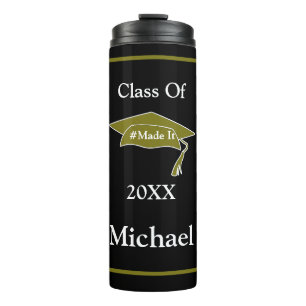 Termo Clase Cap de graduación moderna de Personalizado