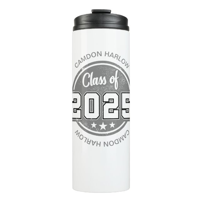 Termo Clase de 2025 Nombre de graduado de época (Anverso)