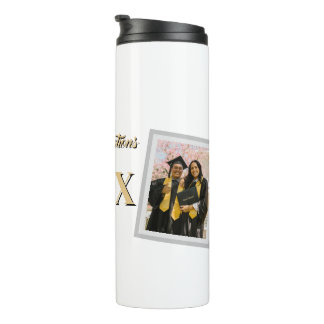 Termo Clase de graduación 202X con foto personalizable