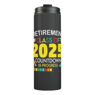 Termo Clase de Jubilación de 2025 Cuenta regresiva en pr