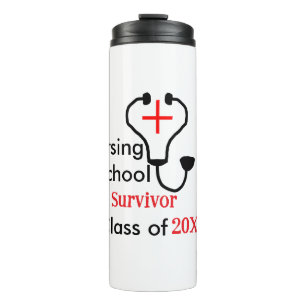 Termo Clase de sobrevivientes de la escuela de enfermerí