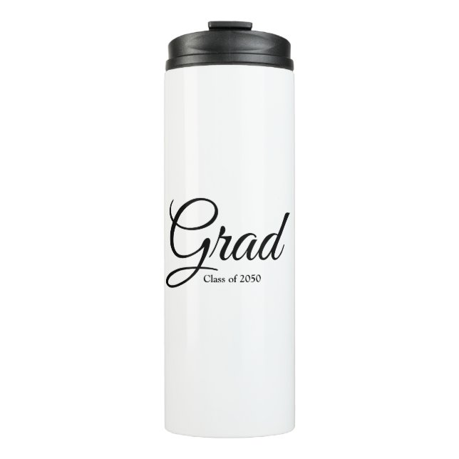 Termo Clase Grad de texto del guión de personalizado bla (Anverso)