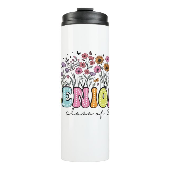 Termo Clase Senior 2025 de Flores Primavera 2025 (Anverso)