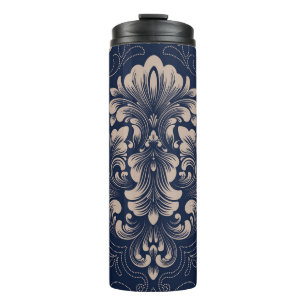 Termo Clásica Damask Seamless Textura Victoriana
