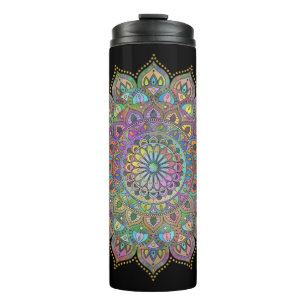 Termo Clásico Colorido Mandala Estilo India 1
