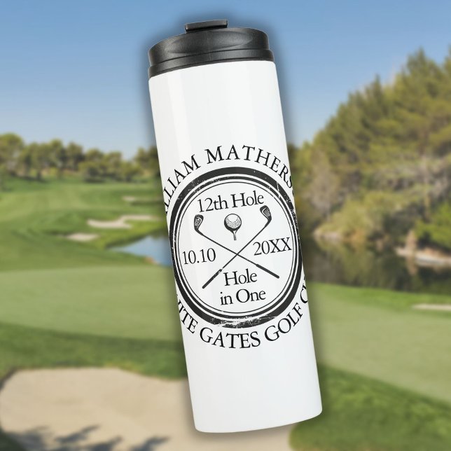 Termo Clásico de Golf Personalizado Hole in One (Hole in One Classic Personalized Golf Thermal Tumbler)