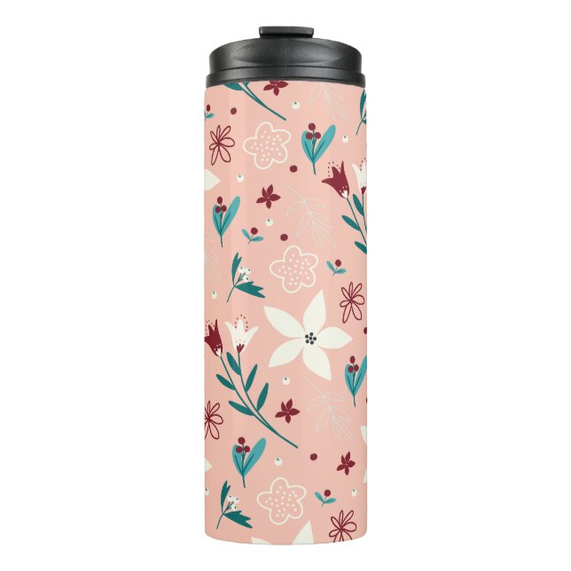 Termo Clásico floral elegante (Anverso)