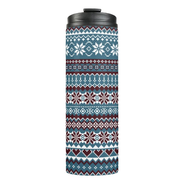 Termo Classic Scandinavian Christmas Sweater Pattern (Anverso)