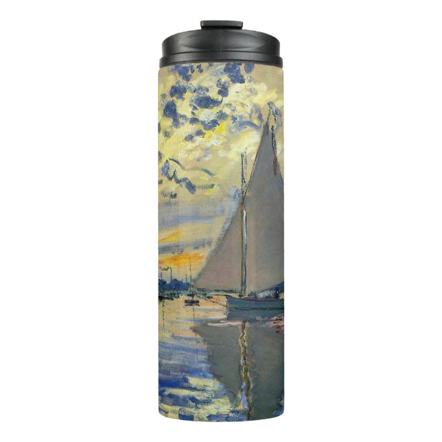 Termo Claude Monet - Barco de vela en Le Petit-Gennevill (Anverso)