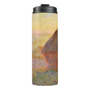 Termo Claude Monet Impresionista pintura Graystaks I