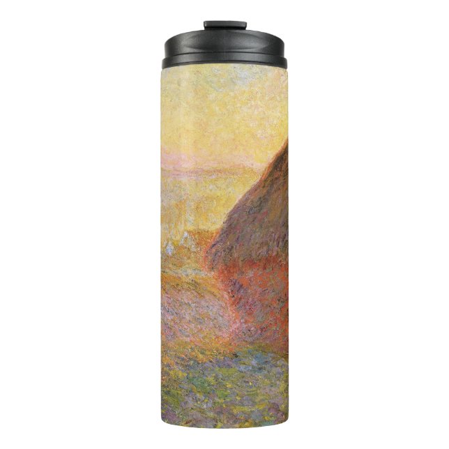 Termo Claude Monet Impresionista pintura Graystaks I (Anverso)