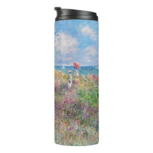 Termo Claude Monet - Paseo por el acantilado en Pourvill