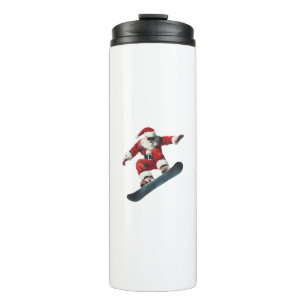 Termo Claus Santa Navidad Snowboard Snowboarding Nieve