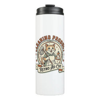 Termo Cleaning Product Retro Ad Cat Cleaning Product Ret