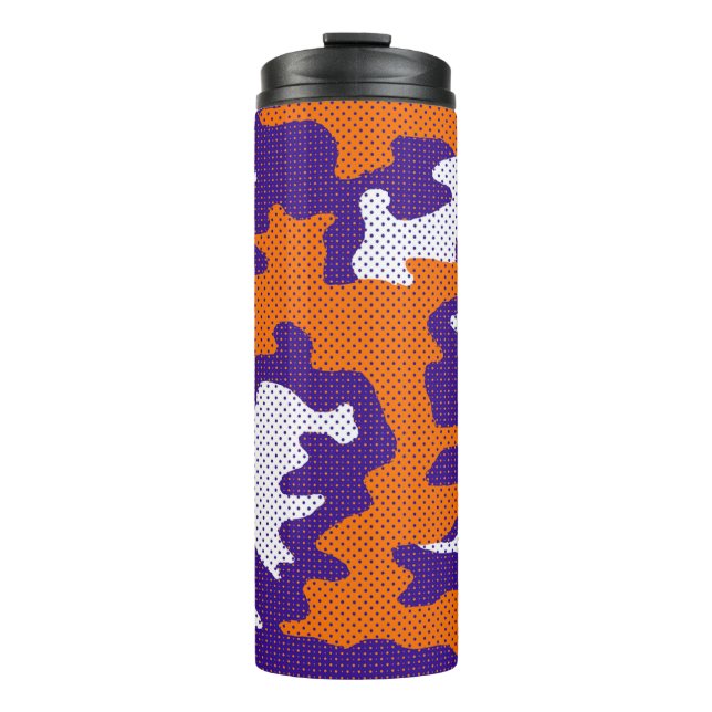 Termo Clemson-Inspired Orange & Purple Tiger Camo (Anverso)