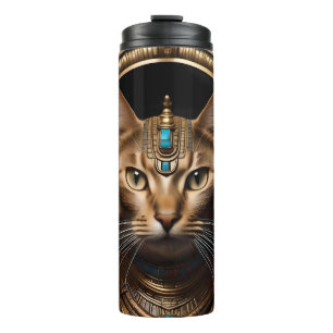 Termo Cleopatra El Gato Egipcio De Oro,