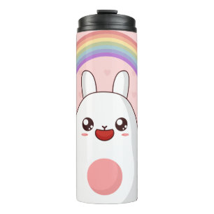 Termo Clísico arcoiris de Kawaii
