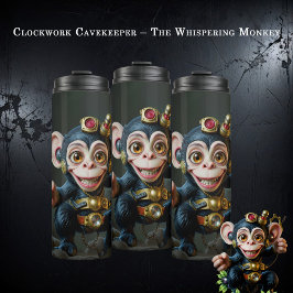 Termo Clockwork Cavekeeper – El Mono Susurrante