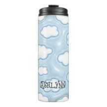 Cloud Blue Sky personalizado tumbler 3D inflado