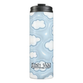 Termo Cloud Blue Sky personalizado tumbler 3D inflado