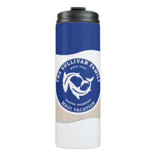 Termo Club de Yates Vintage Navy Tiburón Náutico Familia