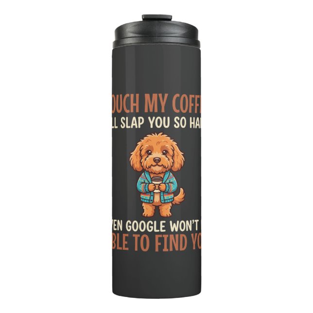 Termo Cockapoo Divertido Amante Del Café (Anverso)