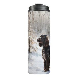 Termo Cocker Spaniel Deja que nieve Navidad