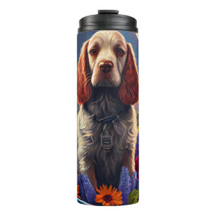 Termo Cocker Spaniel en un remo: Una aventura escénica