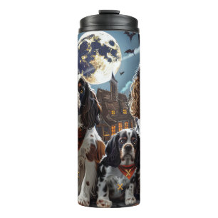 Termo Cocker Spaniel Halloween Espeluznante