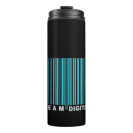 Termo Código de barras digital de equipo para nerds