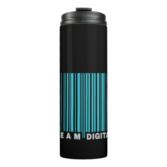 Termo Código de barras digital de equipo para nerds (Anverso)