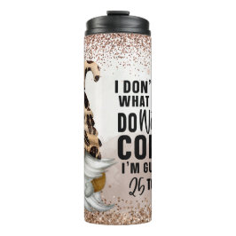 Termo Coffee Bean Gnome Divertido Tumbler Termal