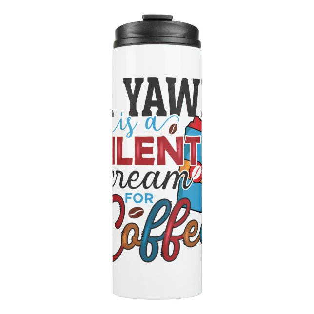 Termo Coffee gracioso cita para amantes del café (Anverso)