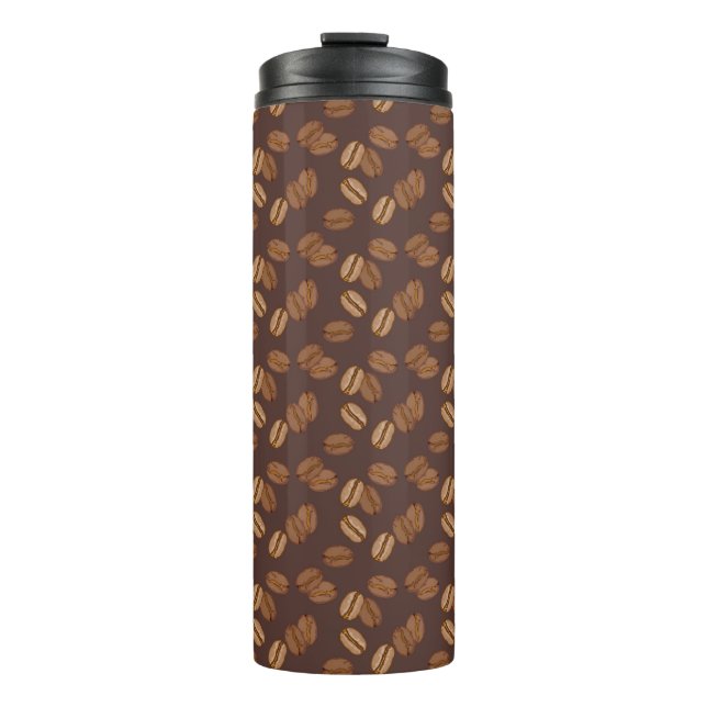 Termo Coffee Grains Beans Dark Roast Brown Caffeine (Anverso)