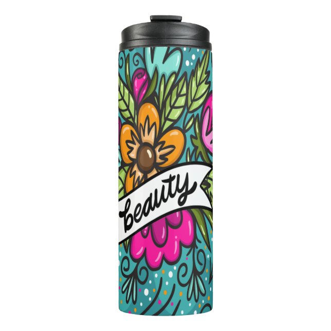 Termo Cojín de Tirar Belleza con Flores (Anverso)