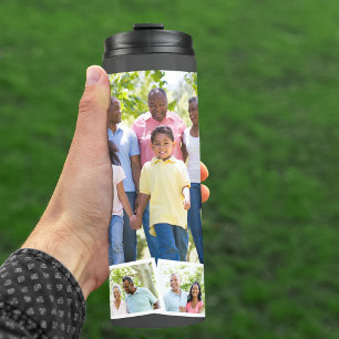 Termo Colage de fotos familiares personalizadas con tira