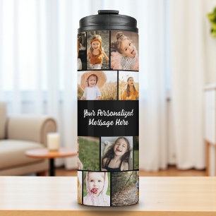 Termo Colage de Fotos Personalizado Moderno de 16 Fotos