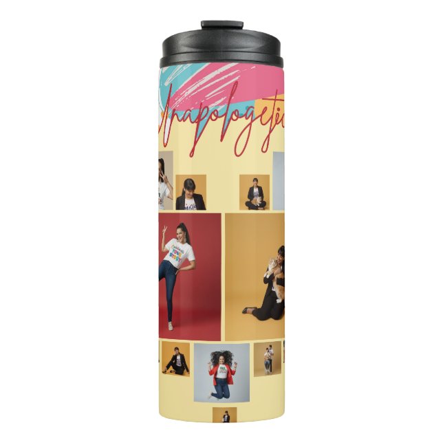 Termo Colaje de Fotos Femenino Personalizado sin Disculp (Anverso)