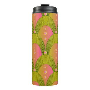 Termo Colas de arcos de fantasía verde rosado