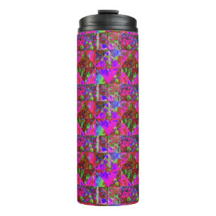 Termo Colcha de jardín pintada con Hortensia Verde Lima